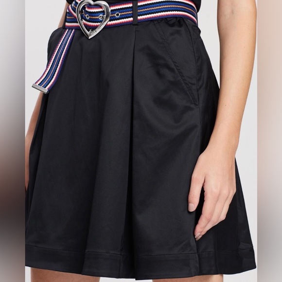 Moschino Love Pleated Navy Skirt. Never Worn. - Picture 2 of 6